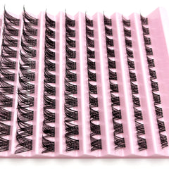 110pcs Cluster Lashes Mix D Curl Individual Lashes Extensions DIY Eyelashes Kit