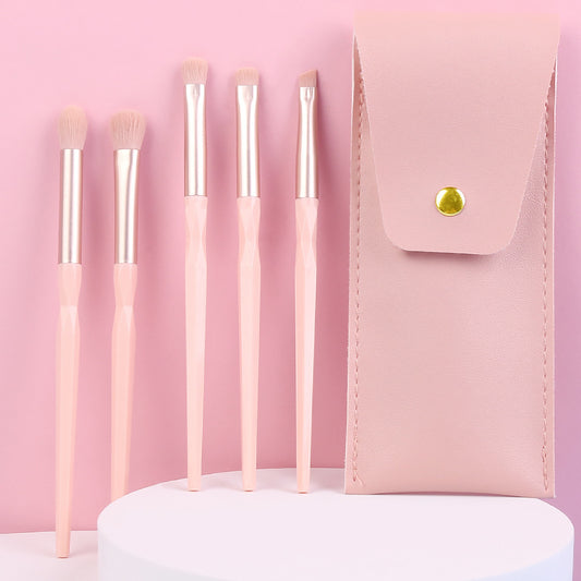 5pcs Eyeshadow Brushes Set with Storage Case, Eye Shadow Makeup Brush Kit