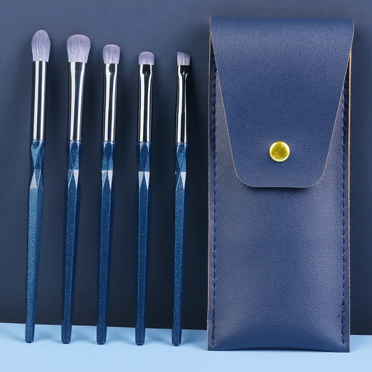 5pcs Eyeshadow Brushes Set with Storage Case, Eye Shadow Makeup Brush Kit