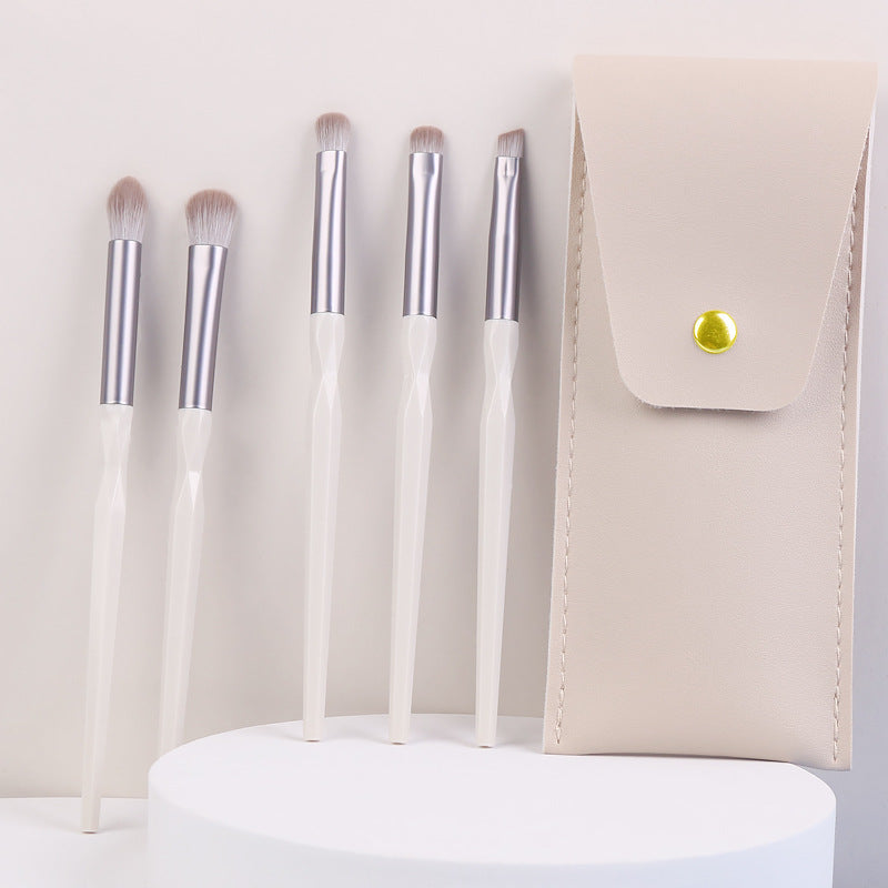5pcs Eyeshadow Brushes Set with Storage Case, Eye Shadow Makeup Brush Kit