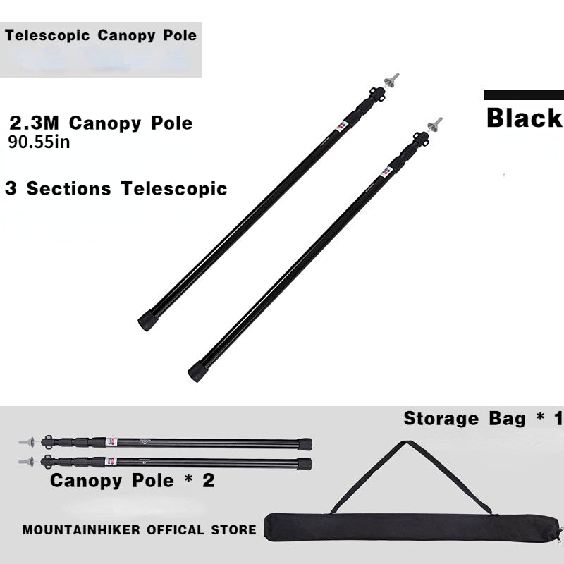 Adjustable Tent Support Rod Aluminum Alloy Tent Pole