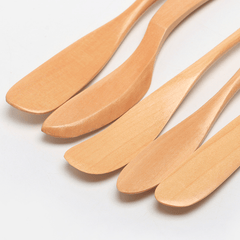 5pcs Wooden Butter Knives Cheese Jam Spreader Set