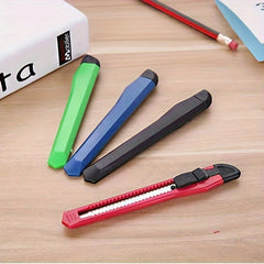 Retractable Box Cutter with Automatic Locking Box Opener
