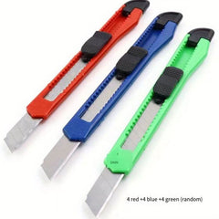Retractable Box Cutter with Automatic Locking Box Opener