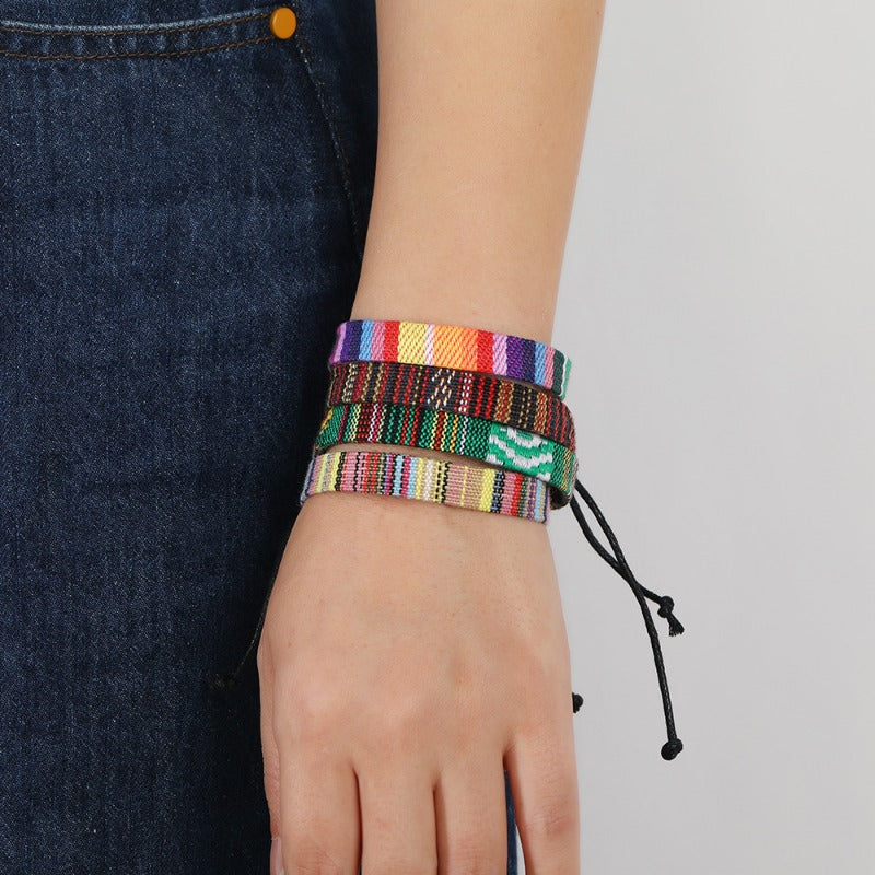 Ethnic Style Friendship Pull Rope Bracelet Bohemian Set