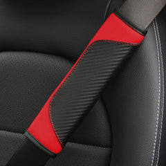 Universal Car Steering Wheel Cover & Seat Belt Cover PU Leather Anti Slip Breath