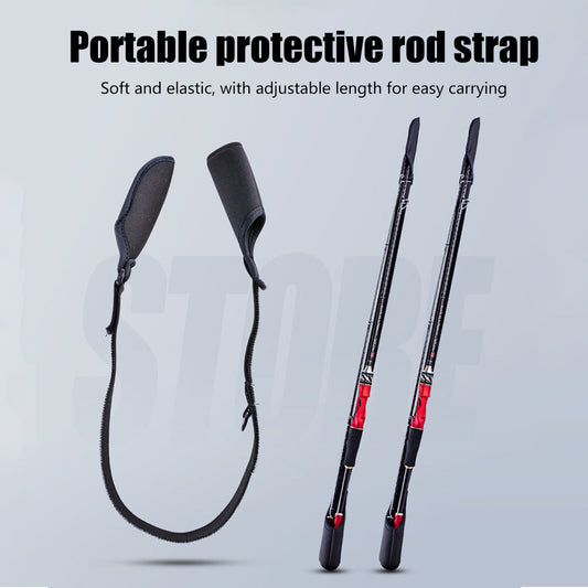 Adjustable Fishing Rod Holder Strap Protective Sleeve