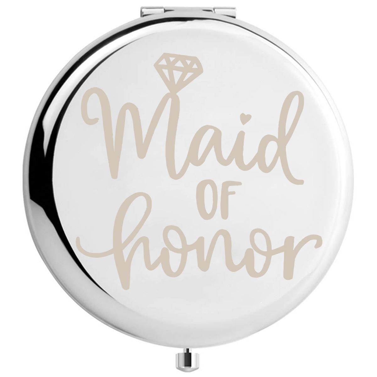 Wedding Compact Mirror Bridesmaid Gift Maid Of Honor Makeup Mirror