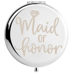 Wedding Compact Mirror Bridesmaid Gift Maid Of Honor Makeup Mirror