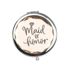 Wedding Compact Mirror Bridesmaid Gift Maid Of Honor Makeup Mirror