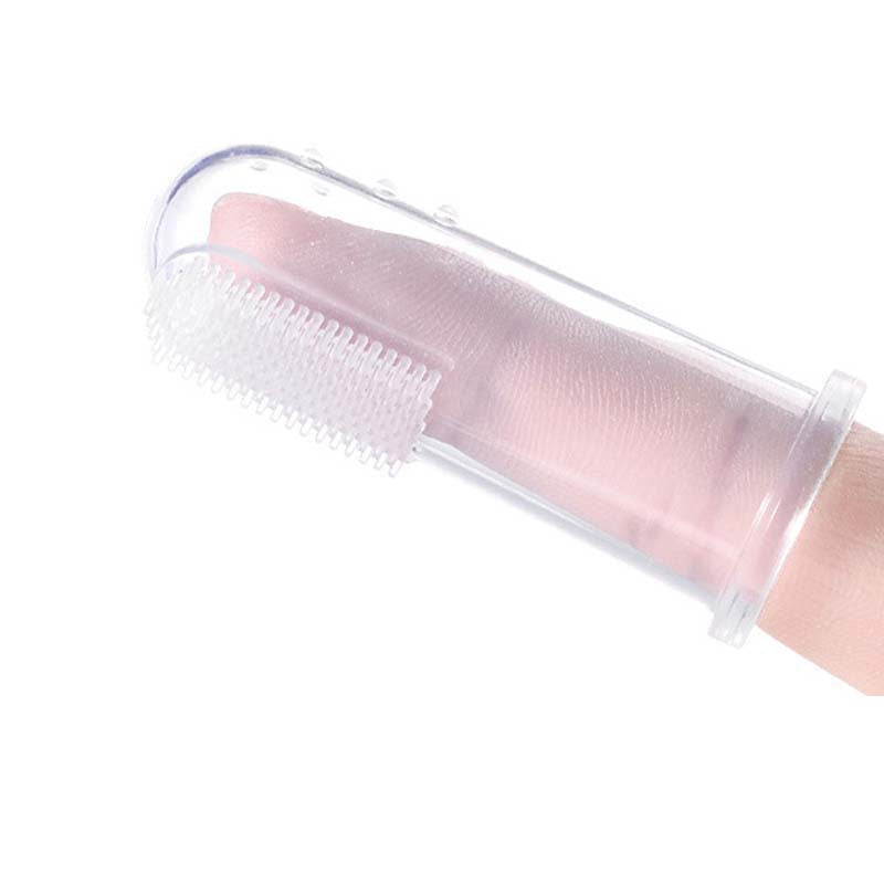 5pcs Baby Feeder Set Dropper Nose Aspirator Clamp Finger Sleeve Toothbrush Spoon