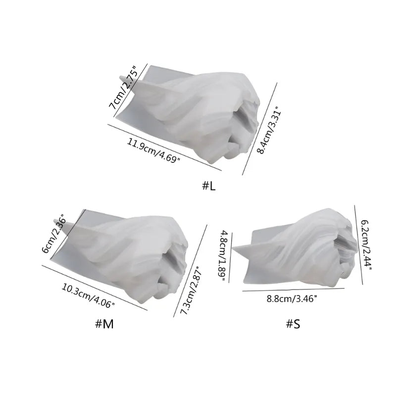 DIY Crystal Drop Glue Mold Cone Shape Spiral Pattern Candle Silicone Mold