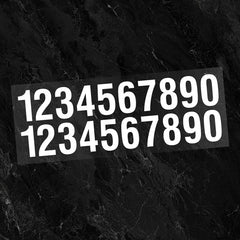 Reflective Number Vinyl Decal Stickers for Car, Zip Code-Mobile Pho