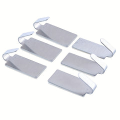 6pcs Adhesive Hooks Stainless Steel Ultra Strong Waterproof Hanger