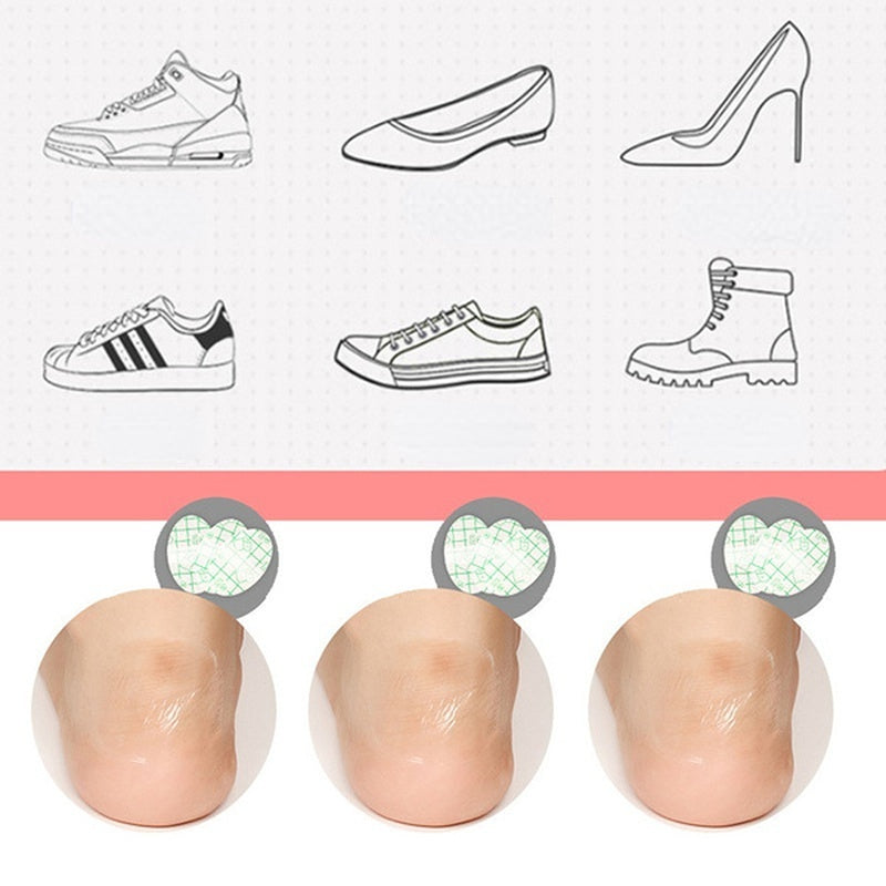 60pcs High Heels Transparent Protection Sticker Waterproof Foot Care