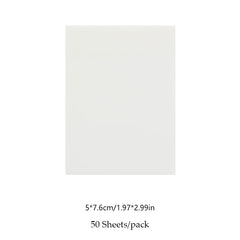 Waterproof Transparent Sticky Note Pad for School Office 50-100 Sheets