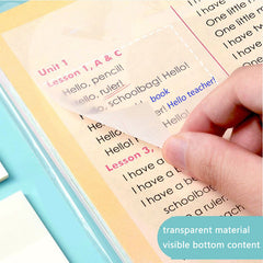 Waterproof Transparent Sticky Note Pad for School Office 50-100 Sheets