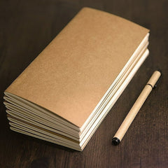 Notebook Journal Refill Inserts Blank Dot Dotted Paper 8.25x4.25 - 1pc/2pcs