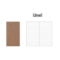 Notebook Journal Refill Inserts Blank Dot Dotted Paper 8.25x4.25 - 1pc/2pcs