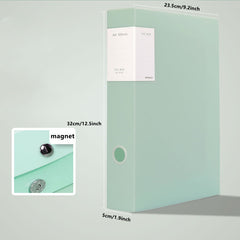 Fashion A4 File Box Magnetic Buckle Desktop File Organization