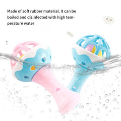 2pcs Baby Ringing Toys Dental Gel Grasping Ball Boys & Girls