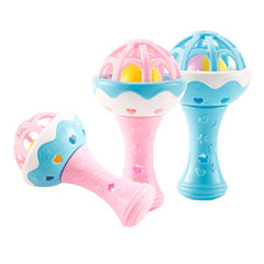 2pcs Baby Ringing Toys Dental Gel Grasping Ball Boys & Girls
