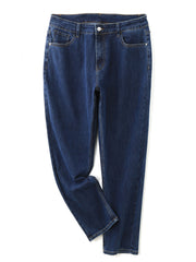  High Rise Stretch Straight Leg Jeans