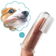 Pet Finger Toothbrushes Dog Cat Latex Toothbrushes For Dog Oral Cleaning