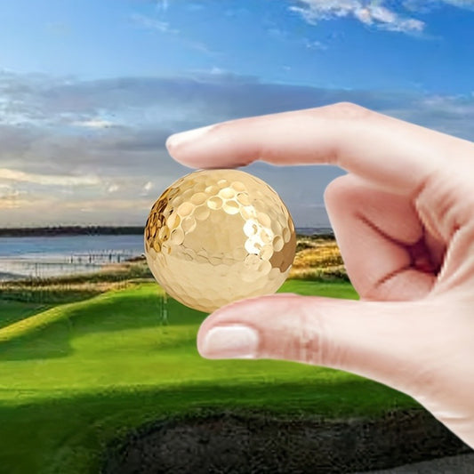 Portable Double Layer Plated Ball Accessory for Improved Golf Game