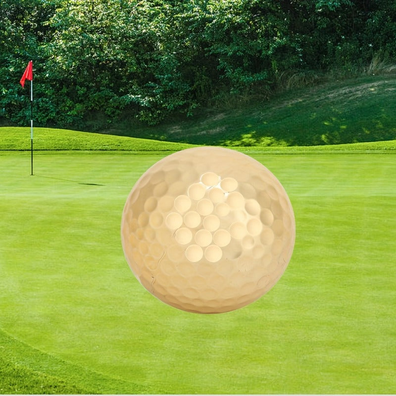 Portable Double Layer Plated Ball Accessory for Improved Golf Game