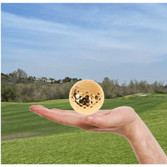 Portable Double Layer Plated Ball Accessory for Improved Golf Game