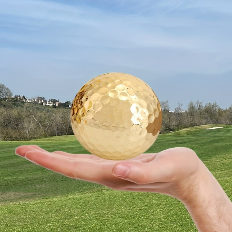 Portable Double Layer Plated Ball Accessory for Improved Golf Game