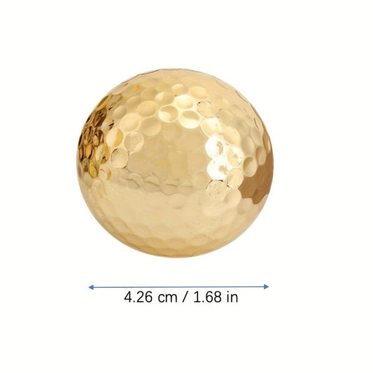 Portable Double Layer Plated Ball Accessory for Improved Golf Game
