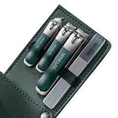 Nail Care Kit Professional Clippers Files & Travel Case for Men & Women