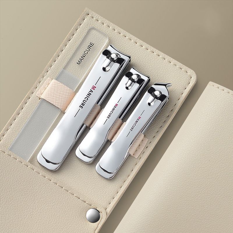 Nail Care Kit Professional Clippers Files & Travel Case for Men & Women