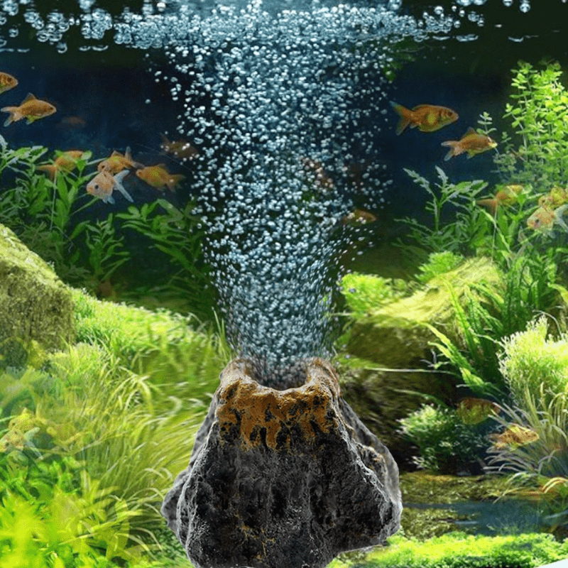 Aquarium Volcanic Bubble Stone Oxygen Booster Decoration