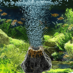 Aquarium Volcanic Bubble Stone Oxygen Booster Decoration