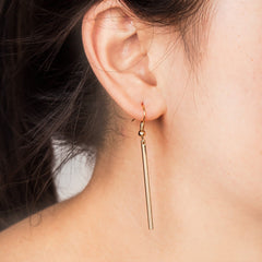Minimalist Square Bar Pendant Earrings Geometric Stick Drop Dangle Earrings