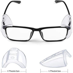 2pcs Safety Glasses Side Shields Slip On Clear Eye Glasses
