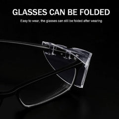 2pcs Safety Glasses Side Shields Slip On Clear Eye Glasses