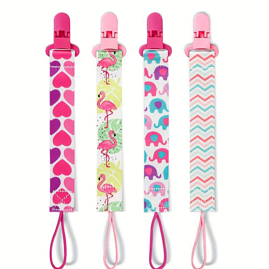 2pcs Pacifier Holder Clips for Boys and Girls - Fits Most Pacifiers