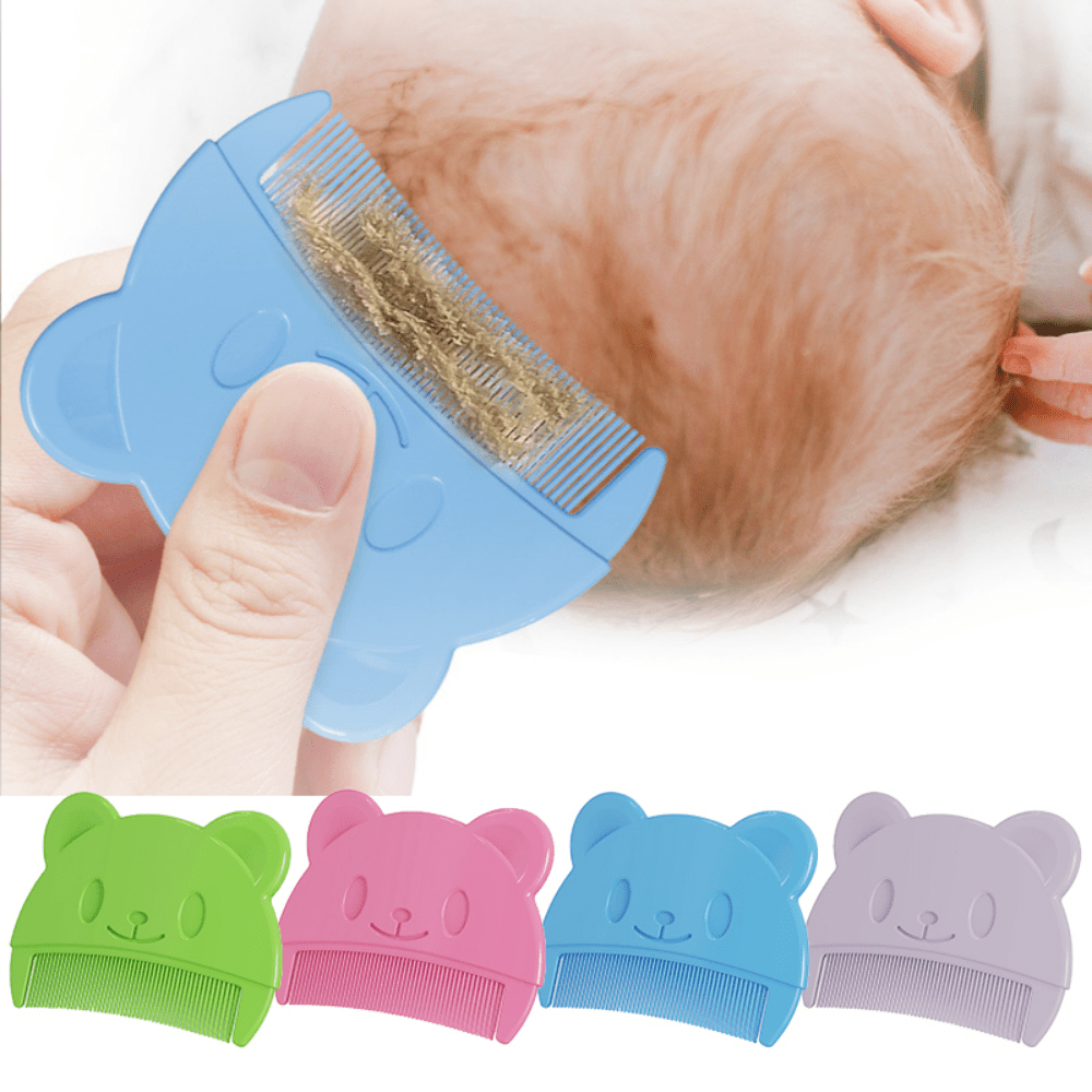 2pcs Baby Fetal Head Comb Soft Infant Bathing Comb & Hair Cleaning Supplies