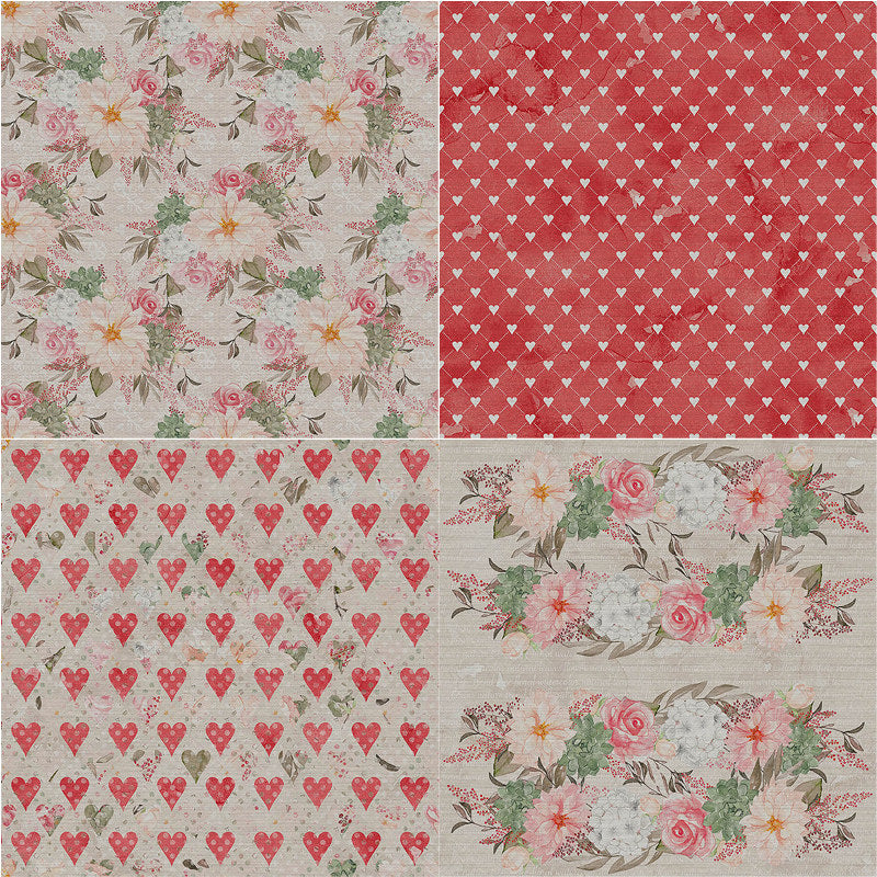 12 Sheets Large Size Material Paper Retro Hand Account Decoration Diy Tools