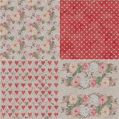 12 Sheets Large Size Material Paper Retro Hand Account Decoration Diy Tools