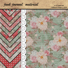12 Sheets Large Size Material Paper Retro Hand Account Decoration Diy Tools