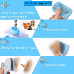 Pet Hair Removal Comb For Cats And Dogs Deshedding Brush