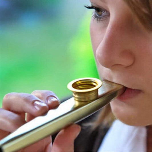 Metal Kazoo Musical Instruments Flutes Diaphragm Mouth Kazoos