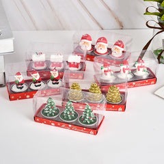 3pcs Christmas Candle Craft Set No Electricity