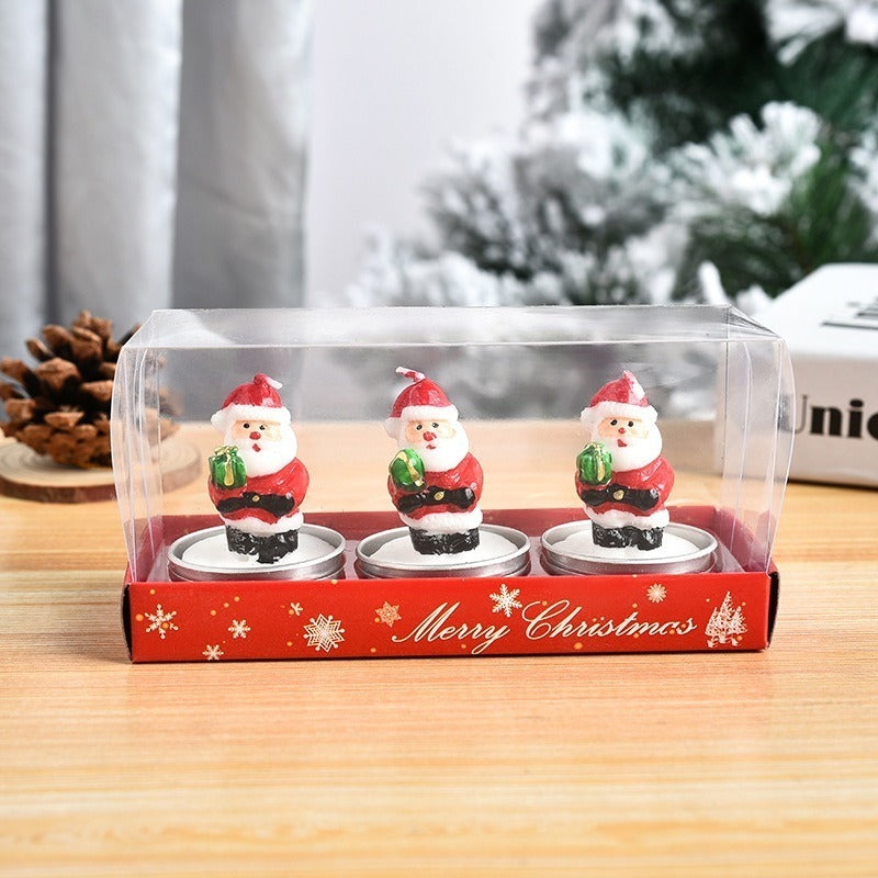 3pcs Christmas Candle Craft Set No Electricity