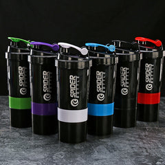 3 Tier Shaker Bottle Protein Shakes with Pill Containers